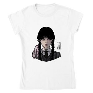 T-shirt Mercredi Addams femme T-shirt Mercredi Addams femme