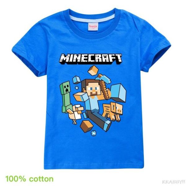 T-shirt Minecraft garcon-fille