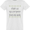T-shirt Noel C’est le meilleur moment pour une biere