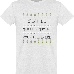 T-shirt Noel C’est le meilleur moment pour une biere T-shirt Noel C’est le meilleur moment pour une biere