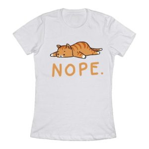 T-shirt Nope Kawai Chat T-shirt Nope Kawai Chat