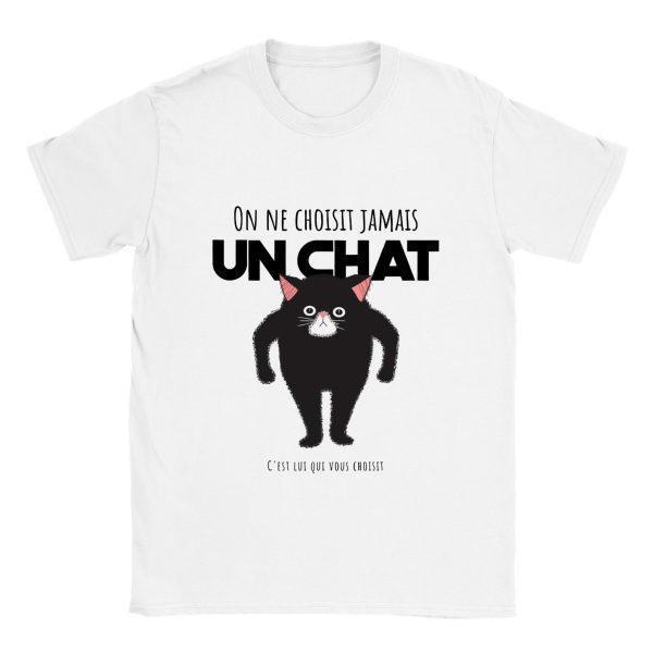 T-shirt On ne choisit jamais un chat