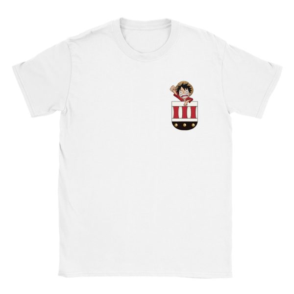 T-shirt One Piece Luffy Poche