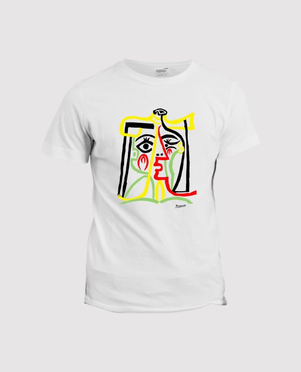 T-shirt Pablo Picasso  Jacqueline avec chapeau de paille 1962