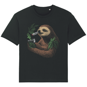 T-shirt Paresseux Fumeur T-shirt Paresseux Fumeur