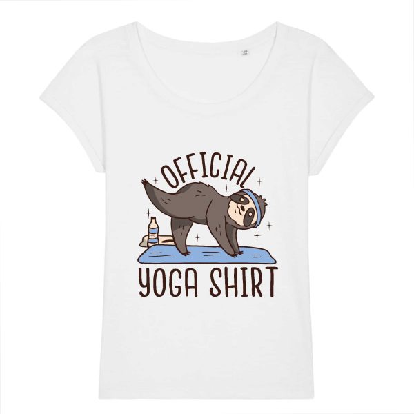 T-shirt Paresseux Yoga Femme