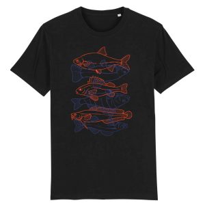 T-shirt Peche Poissons Illustration Line T-shirt Peche Poissons Illustration Line