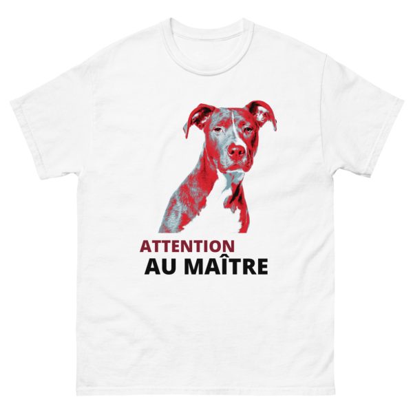 T-shirt Pitbull Attention au maitre