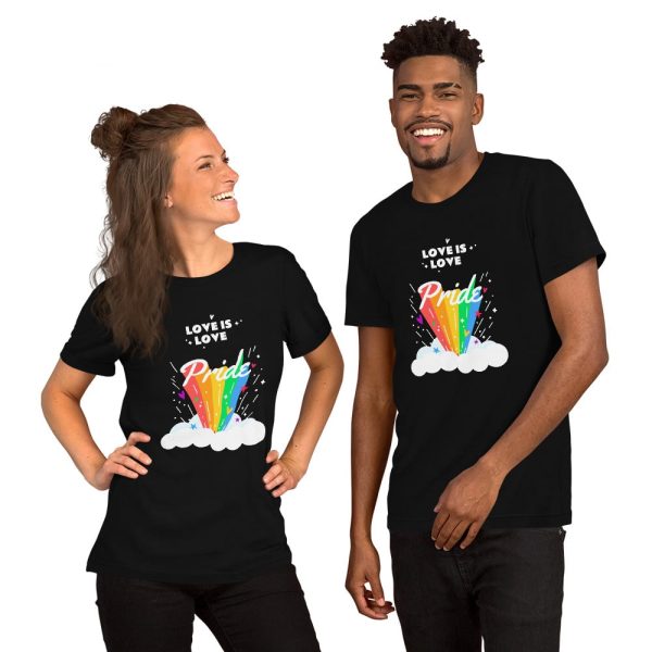 T-shirt Pride Love is Love Arc en Ciel