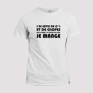 T-shirt Putzatinit  J’ai envie de cul et de clopes T-shirt Putzatinit  J’ai envie de cul et de clopes