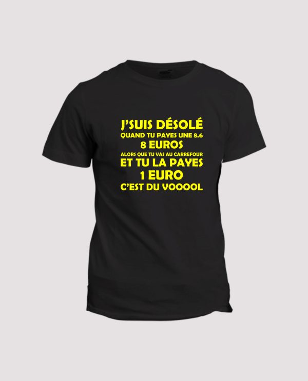 T-shirt  Quand tu payes une 8.6 8 euros