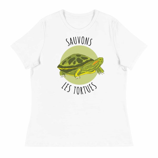 T-shirt Sauvons les tortues Femme