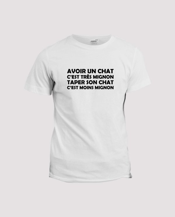 T-shirt St Graal  Avoir un chat