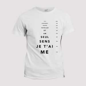 T-shirt Tableau de Snellen  Phrase T-shirt Tableau de Snellen  Phrase
