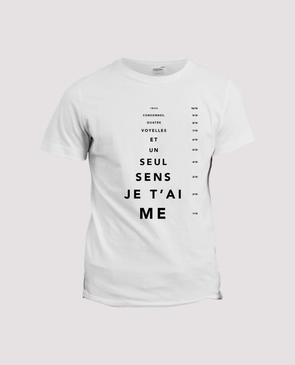 T-shirt Tableau de Snellen  Phrase