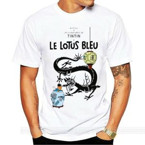 T-shirt Tintin Le Lotus Bleu T-shirt Tintin Le Lotus Bleu