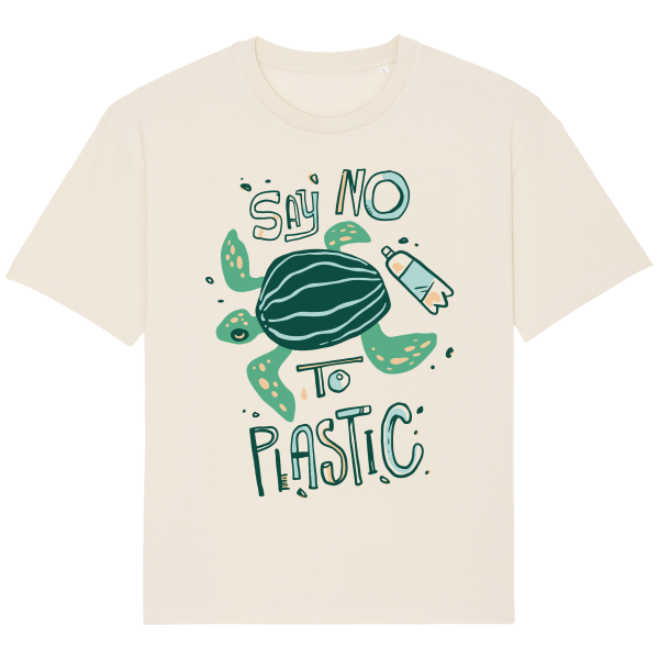 T-shirt Tortue Say no to Plastic