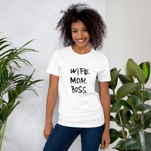 T-shirt Wife Mom Boss T-shirt Wife Mom Boss