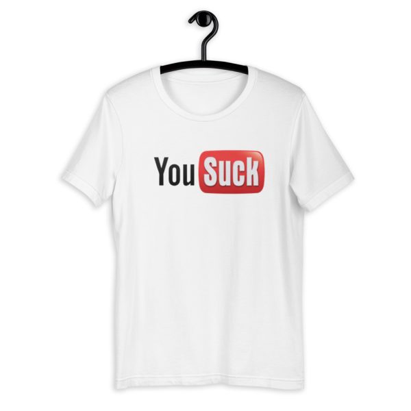 T-shirt Youtube You Suck