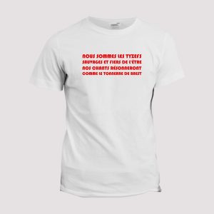 T-shirt chant Supporter  Tonnerre de Brest T-shirt chant Supporter  Tonnerre de Brest