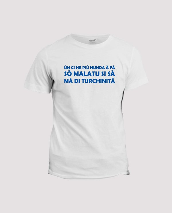 T-shirt chant supporter  Bastia, en ci he pie nunda a fe si malatu si si me di turchinite