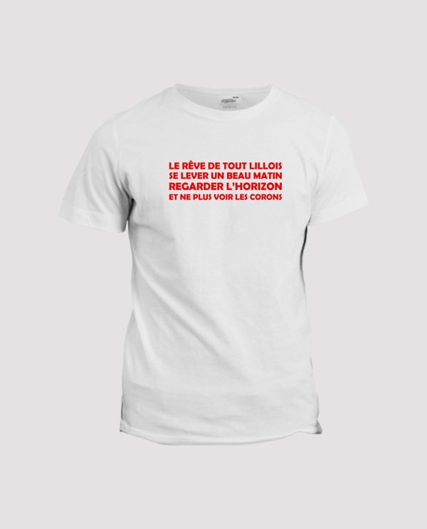 T-shirt chant supporter  Lille, le reve de tout lillois