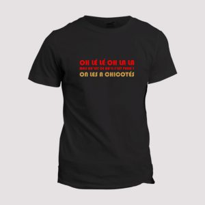 T-shirt  chant supporter RC Lens  On les a chicotes T-shirt  chant supporter RC Lens  On les a chicotes