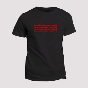T-shirt chant supporter  Standard de Liege, rouge et blanc notre fierte T-shirt chant supporter  Standard de Liege, rouge et blanc notre fierte
