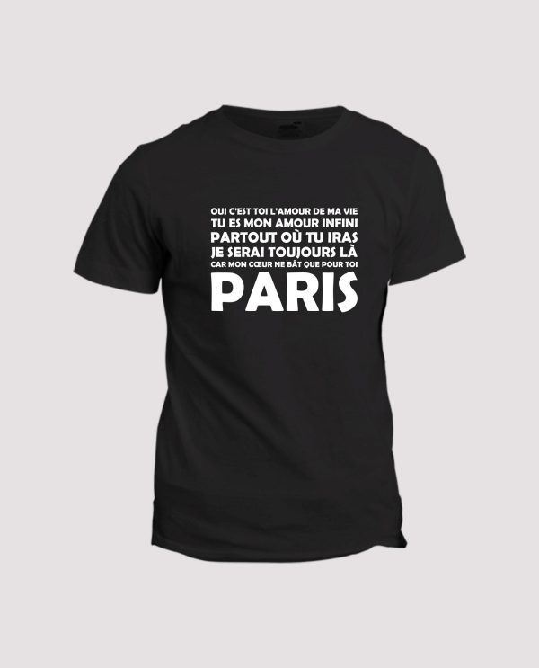 T-shirt chant supporter du PSG   l’amour infini de Paris