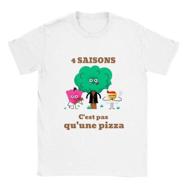 T-shirt ecologie 4 saisons c’est pas qu’une pizza