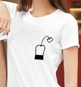 T-shirt couple sachet de the + tasse 2 T shirt couple sachet de th tasse Crer Son T Shirt 5