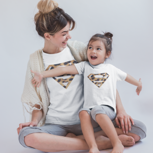 T-shirt matchy matchy Mere fille ou garcon Superman T-shirt matchy matchy Mere fille ou garcon Superman
