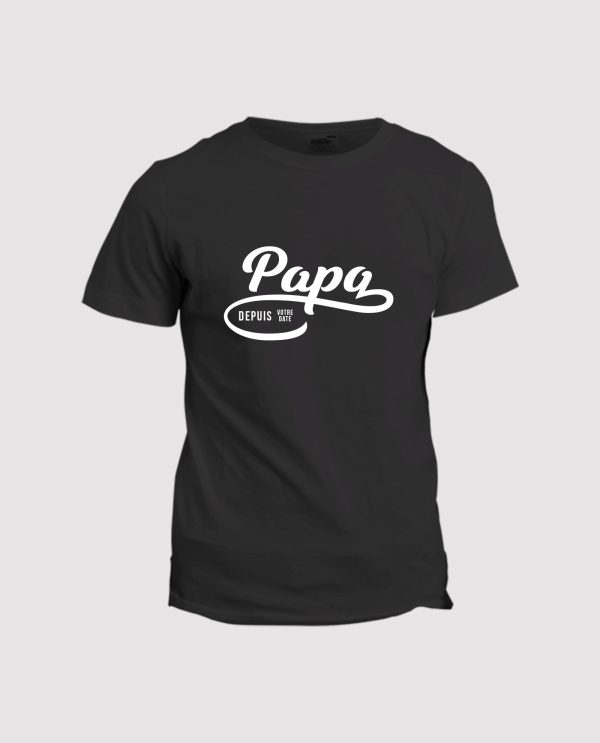 T-shirt personnalise Papa depuis