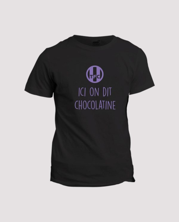 T-shirt pour supporter de football  Toulouse, TFC ici on dit chocolatine