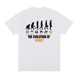 T-shirt evolution argent bitcoin
