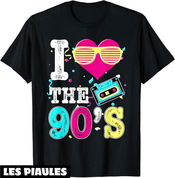 Annee 90 T-Shirt Accessoires De Fete Retro Annees 90