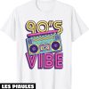 Annee 90 T-Shirt Deguisement Retro Pour Amateur De Musique