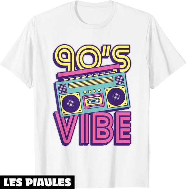 Annee 90 T-Shirt Deguisement Retro Pour Amateur De Musique