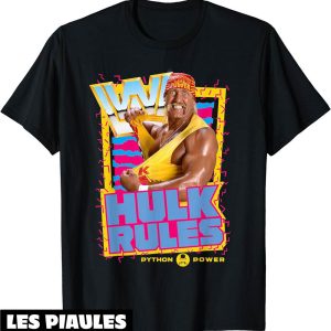 Annee 90 T-Shirt WWE Hulk Hogan Regles Memphis Des Annees 80