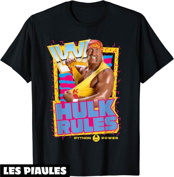 Annee 90 T-Shirt WWE Hulk Hogan Regles Memphis Des Annees 80