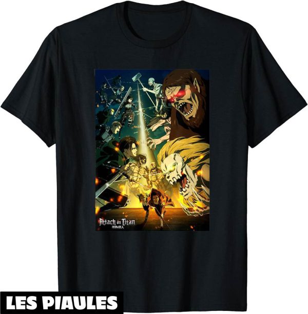 Attaque Des Titans T-Shirt Affiche De La Saison Finale