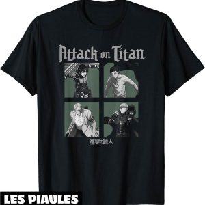 Attaque Des Titans T-Shirt Season 4 Carres De Caractere