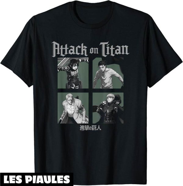 Attaque Des Titans T-Shirt Season 4 Carres De Caractere