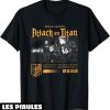 Attaque Des Titans T-Shirt Season 4 Regiment De Scout Encore