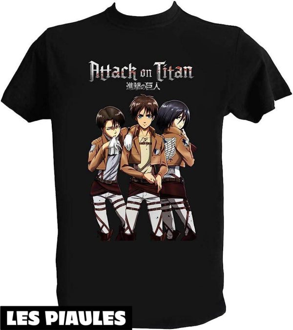 Attaque Des Titans T-Shirt Shingeki No Kyojin Anime Japonais