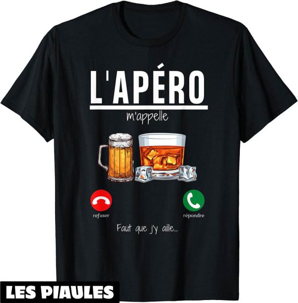 Beauf T-Shirt Alcool-Apero M’appelle-Blague Alcoolique