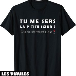 Beauf T-Shirt Amicale Des Verres Pleins Cadeau Humour Alcool