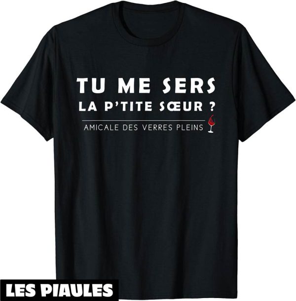 Beauf T-Shirt Amicale Des Verres Pleins Cadeau Humour Alcool