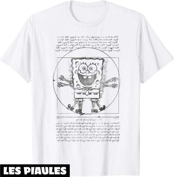 Bob L’eponge T-Shirt Spongebob Da Vinci Bob Sketch Poster