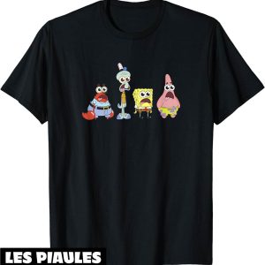 Bob L’eponge T-Shirt Spongebob Squarepants Cast Group Stare Bob L’eponge T-Shirt Spongebob Squarepants Cast Group Stare